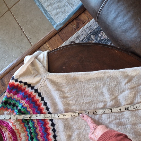 Talbots:Fair Isle Multicolor Knit Sweater Sz.S. Ptop:20"×L25". - Picture 12 of 14